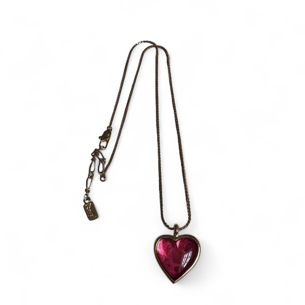 YSL Yves Saint Laurent Heart Necklace